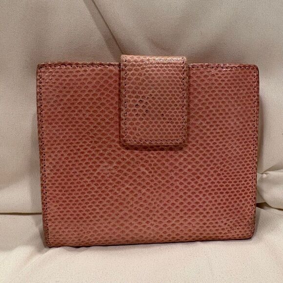 Vintage GUCCI GG Marmont Compact Wallet Bifold Leather Pink Blush Coin Purse - Picture 4 of 15